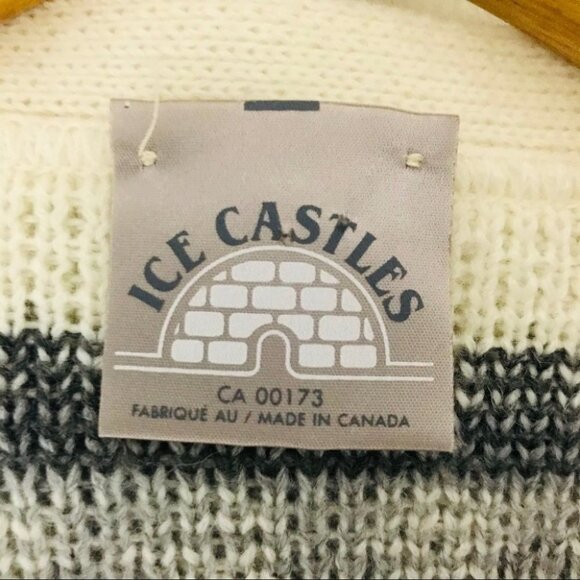 Ice Castles Drops Design  cap sleeve white cardigan size M - Picture 14 of 14